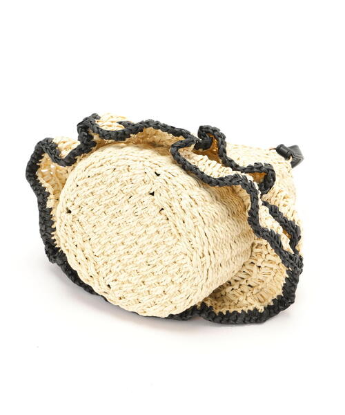 N.（N. Natural Beauty Basic）（エヌエヌナチュラルビューティーベーシック）の「◆２ＷＡＹフリルカゴショルダーバッグ（ショルダーバッグ・レディース・ブラック・ﾌﾘ-）」の9枚目の写真