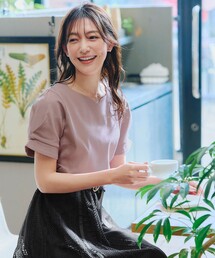 「あまラク」ハートネックカットソートップス