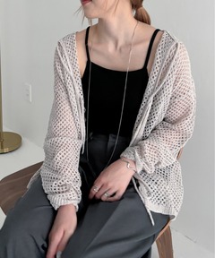 セール】unfil | ハニカムメッシュ フリンジトップス WOMEN