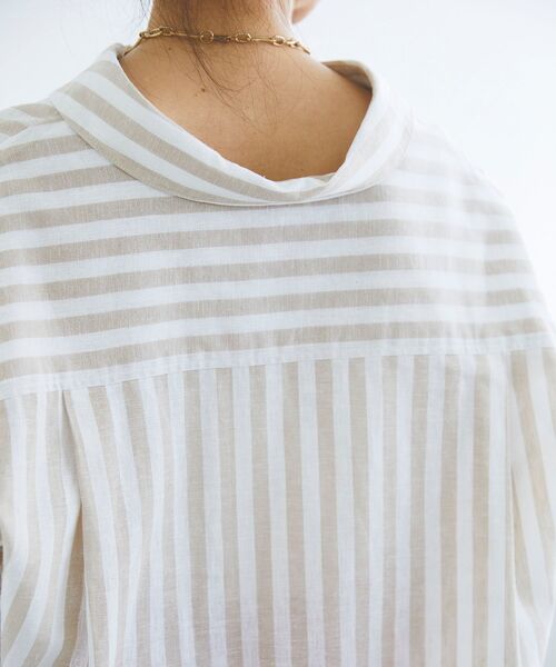 le.coeur blanc(ルクールブラン)の「コットン麻ルーズワイドシャツ(シャツ/ブラウス・レディース・ブルー系その他3/ベージュ系その他2・38)」の15枚目の写真