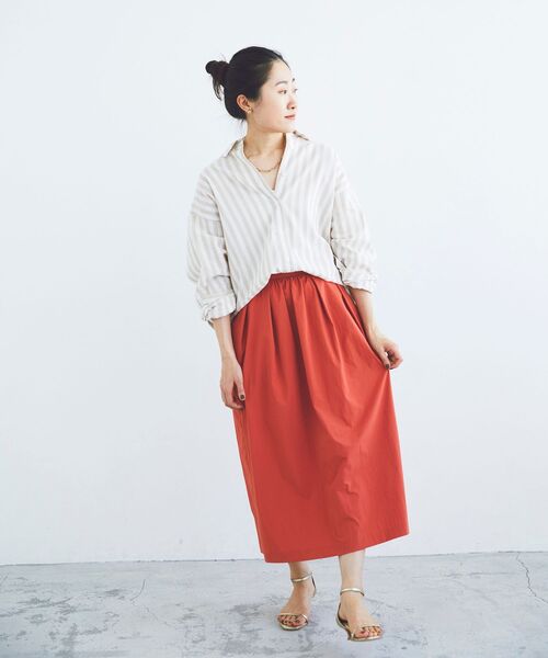 le.coeur blanc(ルクールブラン)の「コットン麻ルーズワイドシャツ(シャツ/ブラウス・レディース・ブルー系その他3/ベージュ系その他2・38)」の21枚目の写真