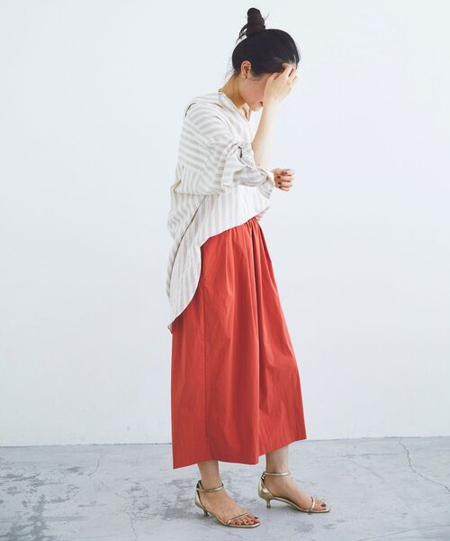 le.coeur blanc(ルクールブラン)の「コットン麻ルーズワイドシャツ(シャツ/ブラウス・レディース・ブルー系その他3/ベージュ系その他2・38)」の22枚目の写真