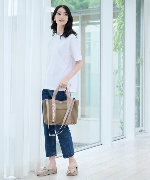 Arnold Palmer（アーノルドパーマー）の「メッシュコンビ シェア トートバッグ（トートバッグ・レディース・ベージュ/ブラック/カーキ/ダークベージュ・F）」の13枚目の写真