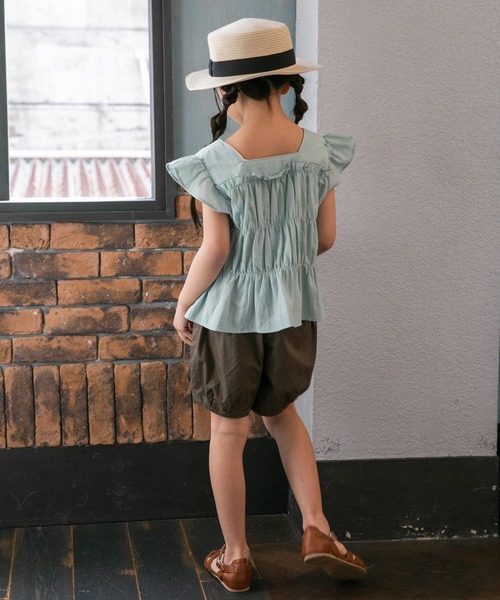 URBAN RESEARCH DOORS(アーバンリサーチドアーズ)の「シャーリングフリルキャミブラウス(KIDS)(シャツ/ブラウス・キッズ・ブラック/ミント・105/135/120)」の17枚目の写真