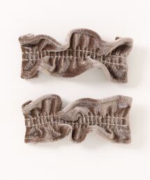 LOWRYS FARM | ベロアフリル２Ｐクリップ 117883(バレッタ/ヘアクリップ)