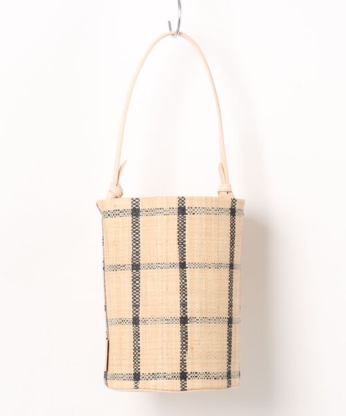 EleSac（エルサック）の「ＰＡＰＩＬＯラフィアバケツバッグ（ハンドバッグ・レディース・ブラック/ピンク・FREE）」の20枚目の写真