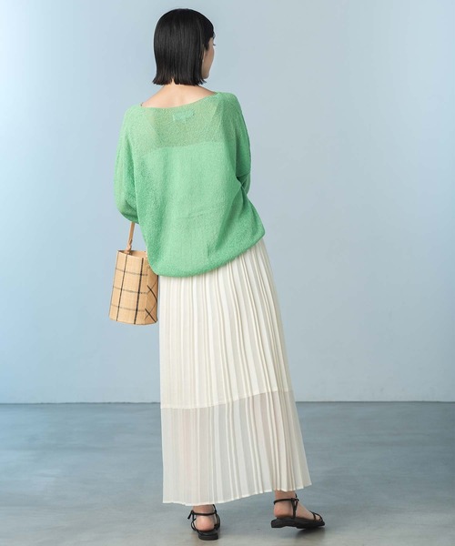 EleSac（エルサック）の「ＰＡＰＩＬＯラフィアバケツバッグ（ハンドバッグ・レディース・ブラック/ピンク・FREE）」の5枚目の写真