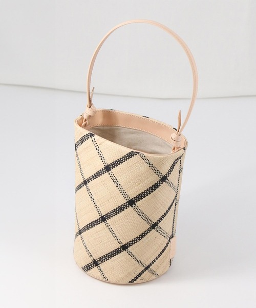 EleSac（エルサック）の「ＰＡＰＩＬＯラフィアバケツバッグ（ハンドバッグ・レディース・ブラック/ピンク・FREE）」の15枚目の写真