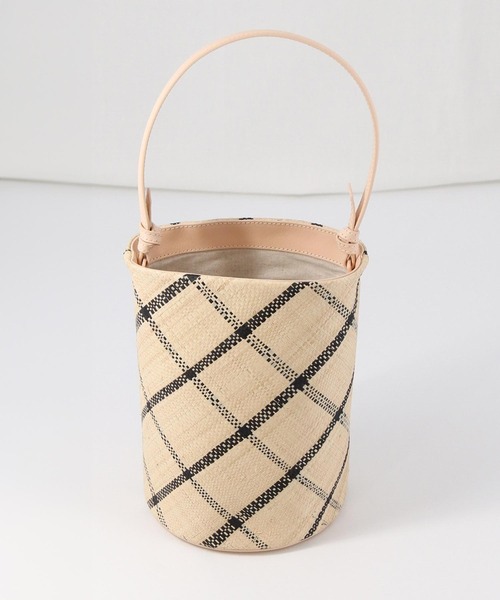 EleSac（エルサック）の「ＰＡＰＩＬＯラフィアバケツバッグ（ハンドバッグ・レディース・ブラック/ピンク・FREE）」の16枚目の写真