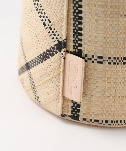EleSac（エルサック）の「ＰＡＰＩＬＯラフィアバケツバッグ（ハンドバッグ・レディース・ブラック/ピンク・FREE）」の10枚目の写真