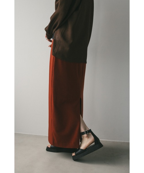 Style MIXER スリットストレートスカート スタイルミキサー STYLEMIXER Uスリットストレートスカート