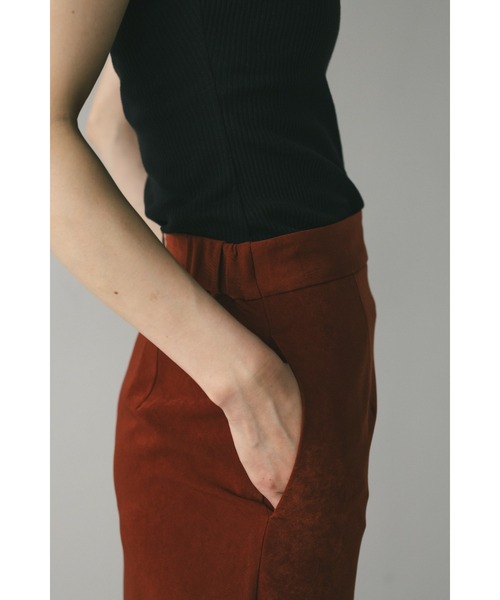 STYLEMIXER（スタイルミキサー）の「グロスストレートスカート（スカート・レディース・ブラウン/ネイビー・SMALL/MEDIUM）」の12枚目の写真