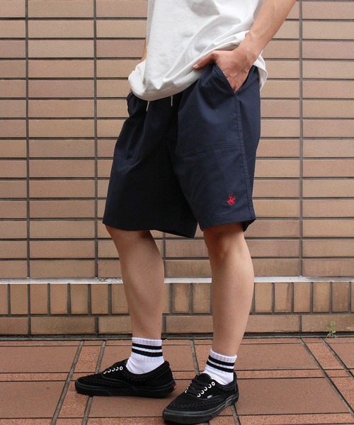 BEVERLY HILLS POLO CLUB（ビバリーヒルズポロクラブ）の「【BEVERLY HILLS POLO CLUB/ビバリーヒルズポロクラブ】ワンポイント刺繍ツイルショーツ・ショートパンツ（その他パンツ・メンズ・ライラック/ブラック/アクア/オフホワイト/ネイビー/ベージュ・M/LL/L）」の5枚目の写真