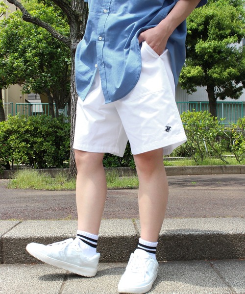 BEVERLY HILLS POLO CLUB（ビバリーヒルズポロクラブ）の「【BEVERLY HILLS POLO CLUB/ビバリーヒルズポロクラブ】ワンポイント刺繍ツイルショーツ・ショートパンツ（その他パンツ・メンズ・ライラック/ブラック/アクア/オフホワイト/ネイビー/ベージュ・M/LL/L）」の8枚目の写真