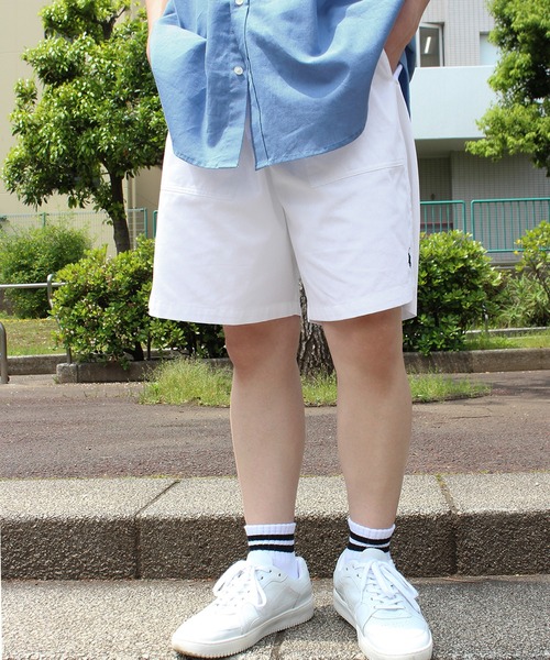 BEVERLY HILLS POLO CLUB（ビバリーヒルズポロクラブ）の「【BEVERLY HILLS POLO CLUB/ビバリーヒルズポロクラブ】ワンポイント刺繍ツイルショーツ・ショートパンツ（その他パンツ・メンズ・ライラック/ブラック/アクア/オフホワイト/ネイビー/ベージュ・M/LL/L）」の10枚目の写真