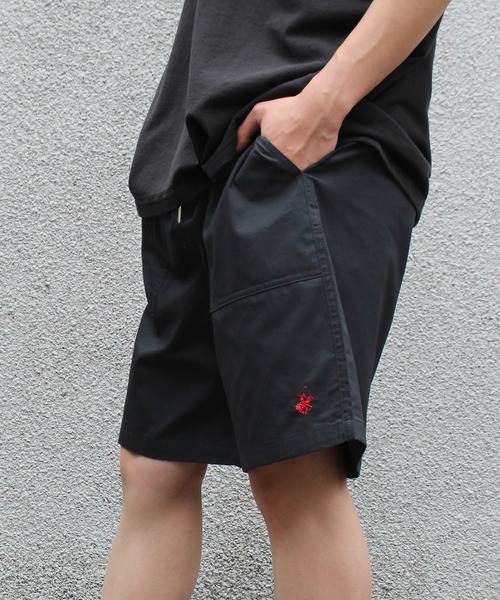 BEVERLY HILLS POLO CLUB（ビバリーヒルズポロクラブ）の「【BEVERLY HILLS POLO CLUB/ビバリーヒルズポロクラブ】ワンポイント刺繍ツイルショーツ・ショートパンツ（その他パンツ・メンズ・ライラック/ブラック/アクア/オフホワイト/ネイビー/ベージュ・M/LL/L）」の14枚目の写真