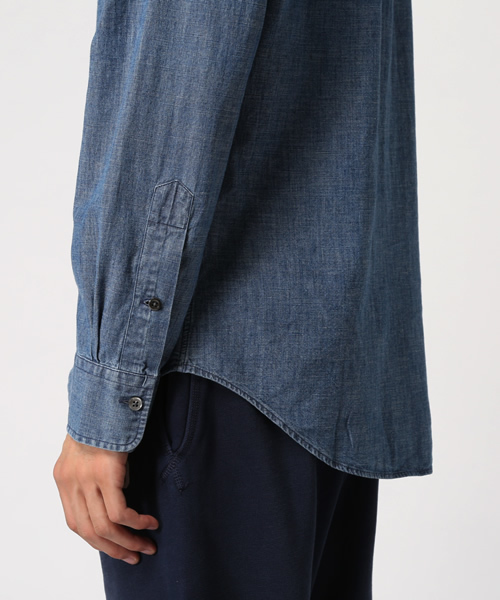 POLO RALPH LAUREN（ポロ ラルフ ローレン）の「エステート インディゴ コットン シャツ（シャツ/ブラウス・メンズ・ネイビー・SMALL/LARGE/X-SMALL/MEDIUM）」の7枚目の写真