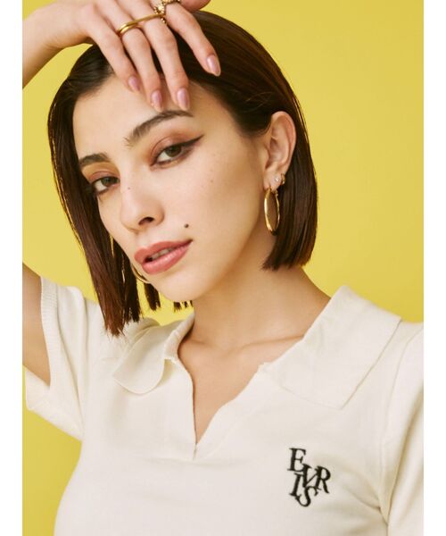 EVRIS（エヴリス）の「BIG METAL HOOP ピアス（ピアス（両耳用）・レディース・シルバー/ゴールド・FREE）」の14枚目の写真