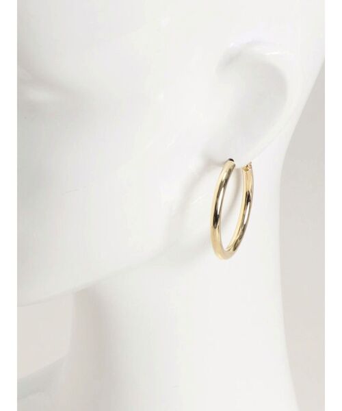 EVRIS（エヴリス）の「BIG METAL HOOP ピアス（ピアス（両耳用）・レディース・シルバー/ゴールド・FREE）」の5枚目の写真