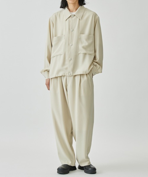 UJOH（ウジョー）の「Drawcord Shirt（シャツ/ブラウス・メンズ・ブラック/ベージュ・2/3）」の14枚目の写真
