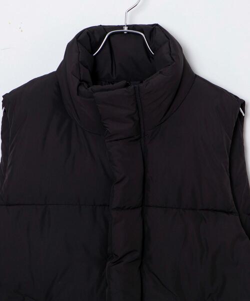WEGO（ウィゴー）の「WEGO/パディングベスト（ダウンベスト・レディース・ホワイト/ブラック・FREE）」の6枚目の写真