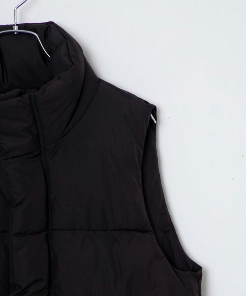 WEGO（ウィゴー）の「WEGO/パディングベスト（ダウンベスト・レディース・ホワイト/ブラック・FREE）」の7枚目の写真