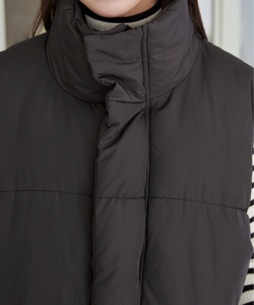 WEGO（ウィゴー）の「WEGO/パディングベスト（ダウンベスト・レディース・ホワイト/ブラック・FREE）」の13枚目の写真