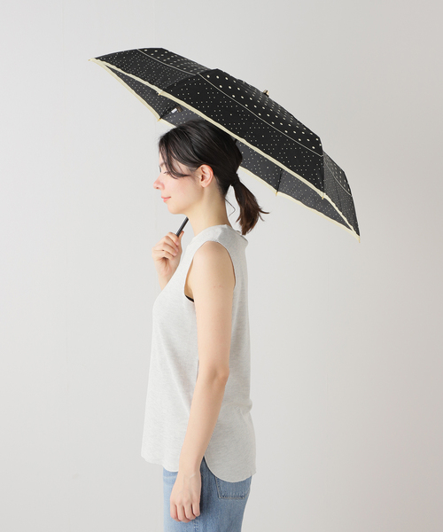 manipuri（マニプリ）の「【manipuri/マニプリ】ジオメドットケイリョウガサ：傘（その他小物・レディース・ブラック/ベージュ・FREE）」の17枚目の写真