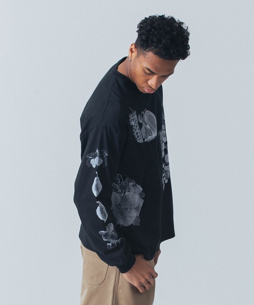 【セール】FRUITS PRINT WIDE L/S TEE（Tシャツ/カットソー）｜SILAS（サイラス）