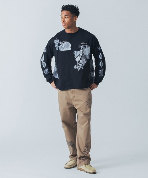 【セール】FRUITS PRINT WIDE L/S TEE（Tシャツ/カットソー）｜SILAS（サイラス）