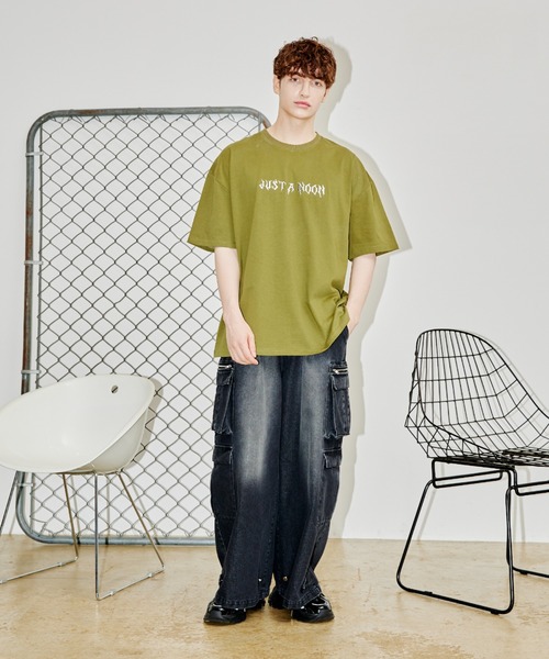 tシャツ メタリックロゴBIG T レディース メンズ セール】メタリックロゴBIG T（Tシャツ/カットソー）｜JUST A