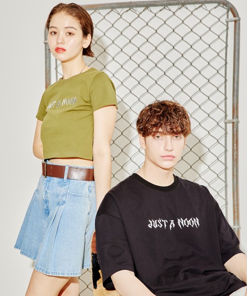 tシャツ メタリックロゴBIG T レディース メンズ セール】メタリックロゴBIG T（Tシャツ/カットソー）｜JUST A