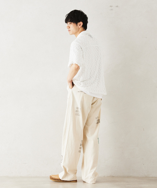 JOURNAL STANDARD relume(ジャーナルスタンダード レリューム)の「INDIA SHIRTINGS レースレギュラーシャツ(シャツ/ブラウス・メンズ・ベージュ系その他/ホワイト・LARGE/MEDIUM)」の8枚目の写真