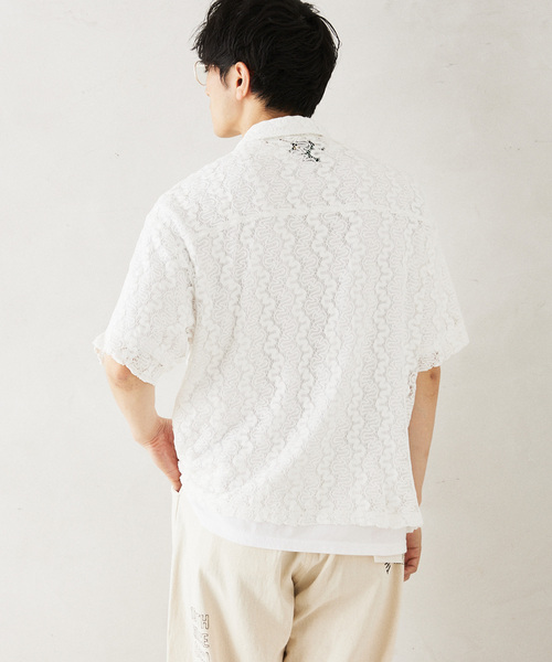 JOURNAL STANDARD relume(ジャーナルスタンダード レリューム)の「INDIA SHIRTINGS レースレギュラーシャツ(シャツ/ブラウス・メンズ・ベージュ系その他/ホワイト・LARGE/MEDIUM)」の12枚目の写真