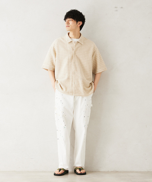 JOURNAL STANDARD relume(ジャーナルスタンダード レリューム)の「INDIA SHIRTINGS レースレギュラーシャツ(シャツ/ブラウス・メンズ・ベージュ系その他/ホワイト・LARGE/MEDIUM)」の15枚目の写真