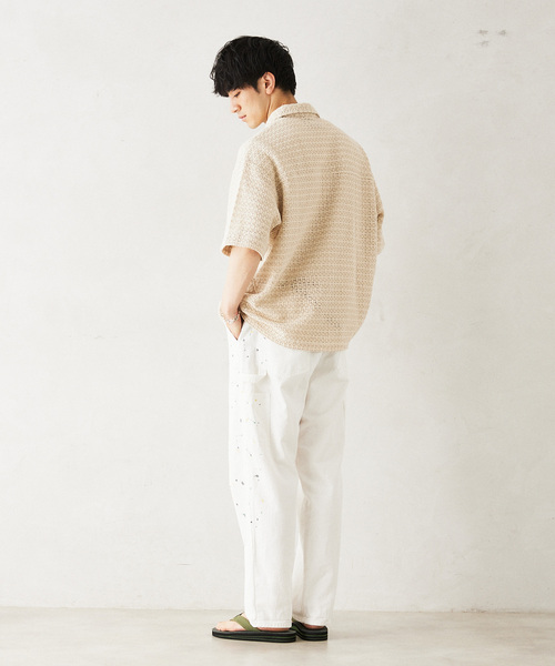 JOURNAL STANDARD relume(ジャーナルスタンダード レリューム)の「INDIA SHIRTINGS レースレギュラーシャツ(シャツ/ブラウス・メンズ・ベージュ系その他/ホワイト・LARGE/MEDIUM)」の18枚目の写真