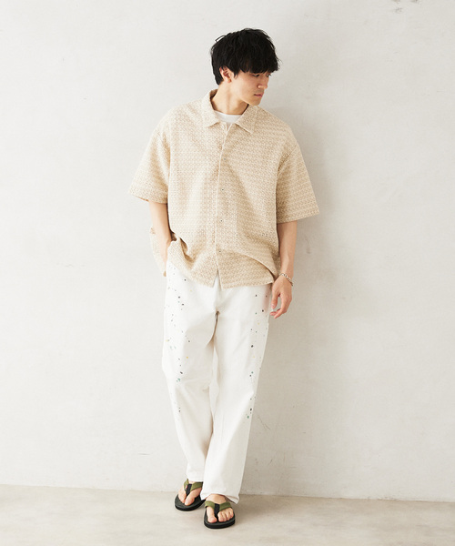 JOURNAL STANDARD relume(ジャーナルスタンダード レリューム)の「INDIA SHIRTINGS レースレギュラーシャツ(シャツ/ブラウス・メンズ・ベージュ系その他/ホワイト・LARGE/MEDIUM)」の19枚目の写真