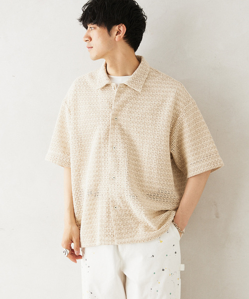 JOURNAL STANDARD relume(ジャーナルスタンダード レリューム)の「INDIA SHIRTINGS レースレギュラーシャツ(シャツ/ブラウス・メンズ・ベージュ系その他/ホワイト・LARGE/MEDIUM)」の21枚目の写真