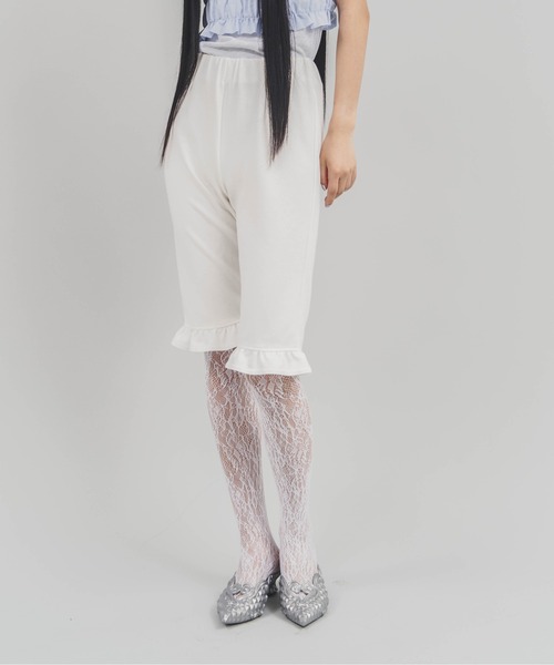 Carmelo(カーメロ)の「Frill bike shorts / フリルバイカーパンツ(その他パンツ・レディース・ホワイト/ブラック・FREE)」の22枚目の写真