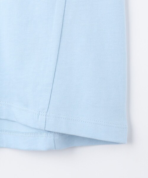 SHOO・LA・RUE(シューラルー)の「◆【110-140cm】袖タックデザイントップス(Tシャツ/カットソー・キッズ・オレンジ/ライトグリーン/ブラック/サックスブルー・11/12/13/14)」の10枚目の写真