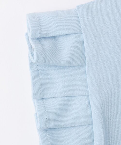 SHOO・LA・RUE(シューラルー)の「◆【110-140cm】袖タックデザイントップス(Tシャツ/カットソー・キッズ・オレンジ/ライトグリーン/ブラック/サックスブルー・11/12/13/14)」の11枚目の写真