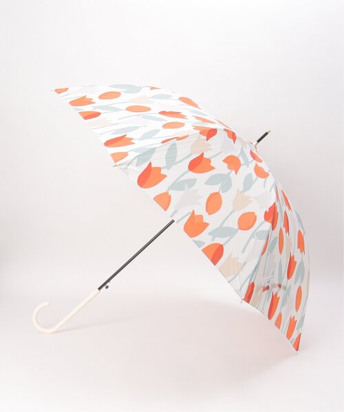 LBC（エルビーシー）の「Wpc. ブルーミングチューリップ 長傘 雨傘（長傘・レディース・グレー/レッド/ブルー・FREE）」の2枚目の写真