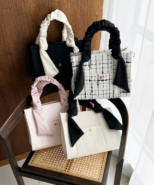 セール】ギャザーハンドルミニトートバッグ（トートバッグ）｜one