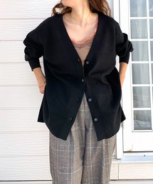 Q | Vネックオーバーカーデ(カーディガン/ボレロ)