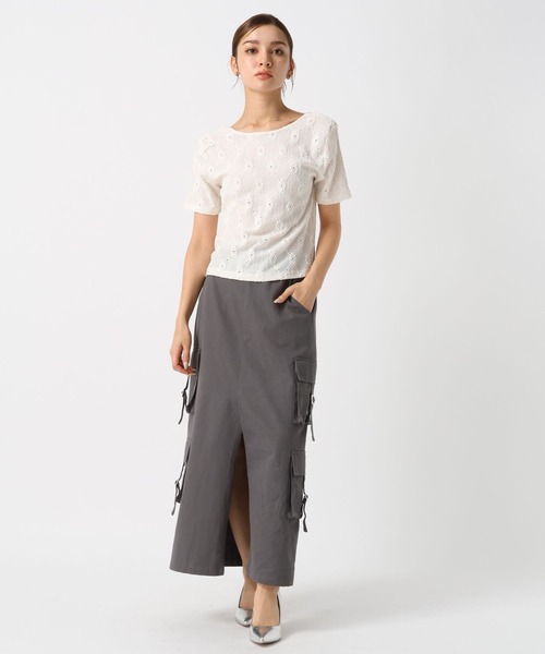 FOREVER 21（フォーエバー トゥエンティーワン）の「【2024SS】カーゴポケットＩラインスカート（スカート・レディース・カーキ/グレー・MEDIUM/SMALL）」の13枚目の写真