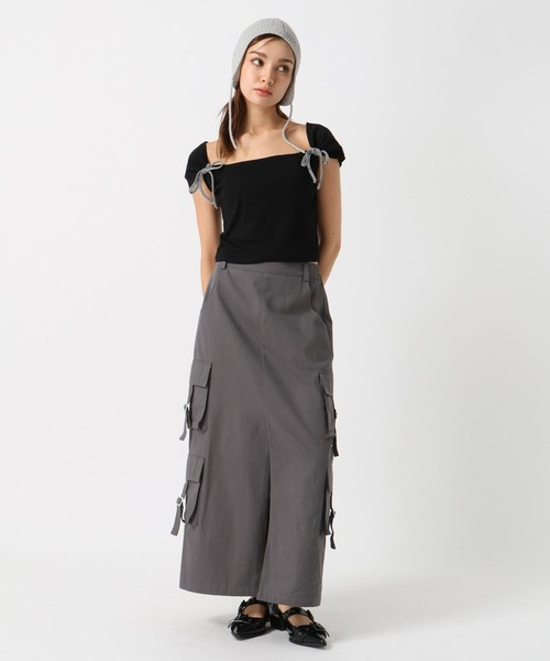 FOREVER 21（フォーエバー トゥエンティーワン）の「【2024SS】カーゴポケットＩラインスカート（スカート・レディース・カーキ/グレー・MEDIUM/SMALL）」の15枚目の写真