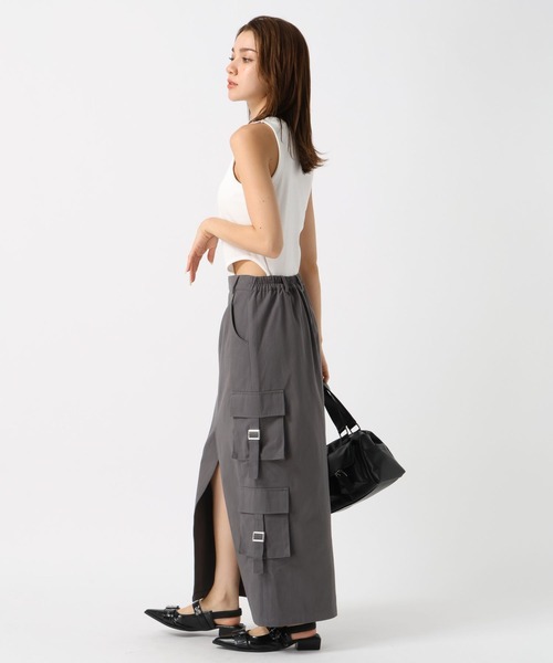 FOREVER 21（フォーエバー トゥエンティーワン）の「【2024SS】カーゴポケットＩラインスカート（スカート・レディース・カーキ/グレー・MEDIUM/SMALL）」の18枚目の写真