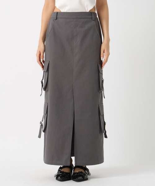 FOREVER 21（フォーエバー トゥエンティーワン）の「【2024SS】カーゴポケットＩラインスカート（スカート・レディース・カーキ/グレー・MEDIUM/SMALL）」の21枚目の写真