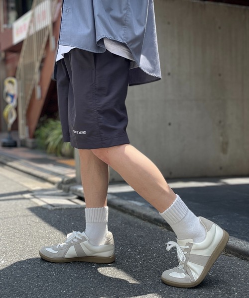MAISON CLUB(メゾンクラブ)の「【MAISON CLUB】ワンポイント刺繍ナイロンハーフパンツ LESS IS MORE(その他パンツ・メンズ・オリーブ/ブラック/チャコールグレー/ベージュ/ネイビー/サックスブルー・M/XL/L)」の8枚目の写真