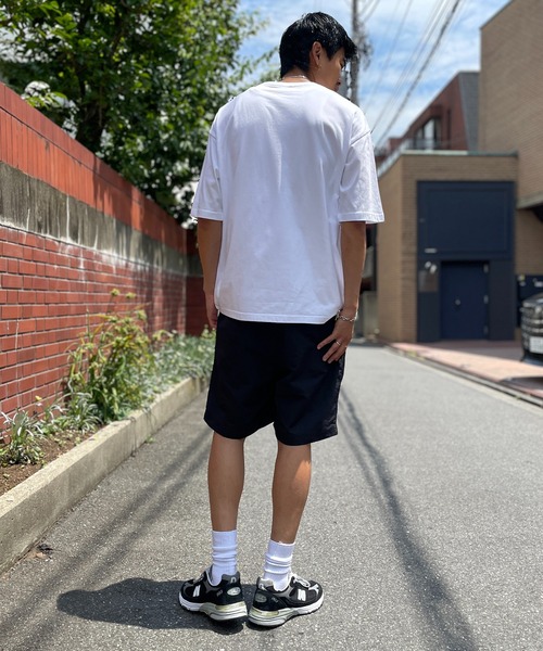 MAISON CLUB(メゾンクラブ)の「【MAISON CLUB】ワンポイント刺繍ナイロンハーフパンツ LESS IS MORE(その他パンツ・メンズ・オリーブ/ブラック/チャコールグレー/ベージュ/ネイビー/サックスブルー・M/XL/L)」の20枚目の写真